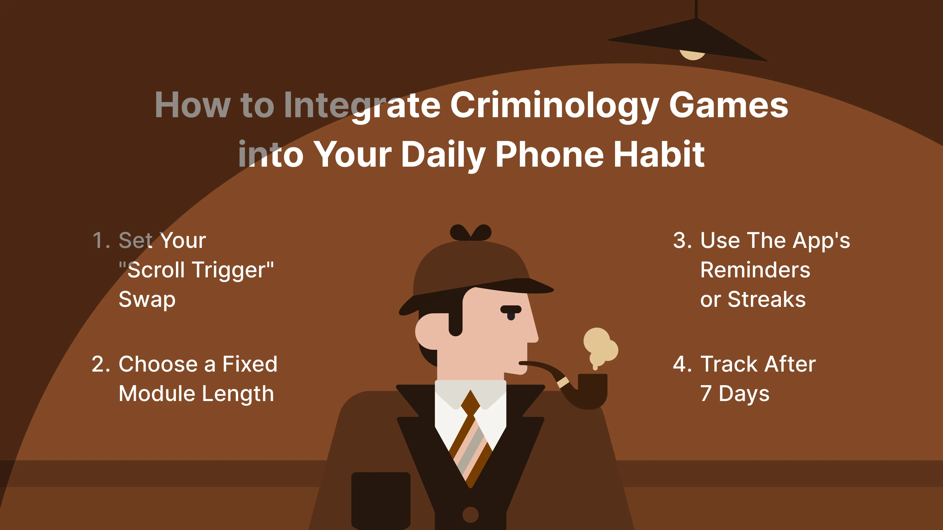Criminology game illustration