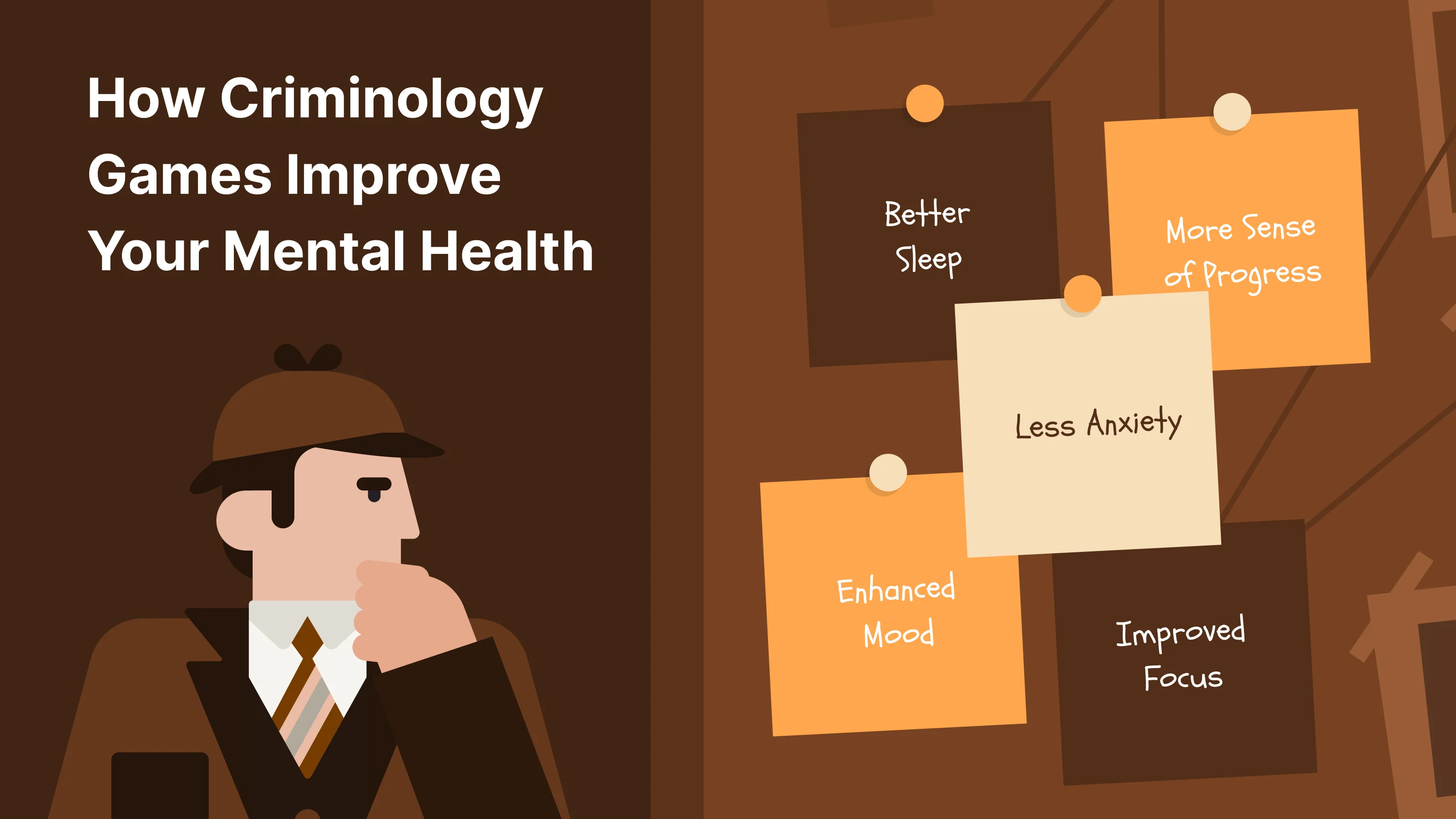 Criminology game illustration