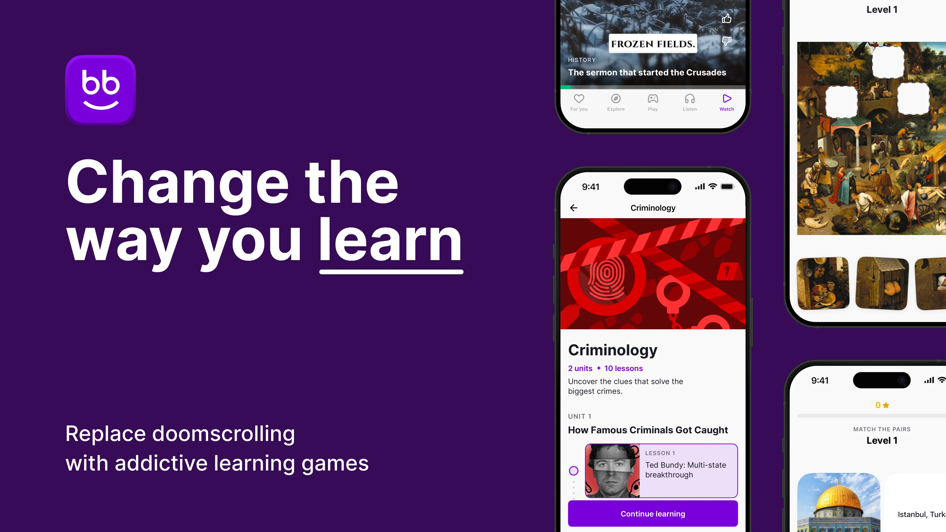 Criminology game illustration